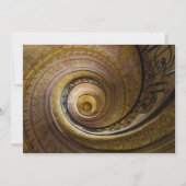 Spiraltreppenmuster Dankeskarte (Vorderseite)