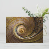 Spiraltreppenmuster Dankeskarte (Stehend Vorderseite)