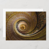 Spiraltreppenmuster Dankeskarte (Vorne/Hinten)