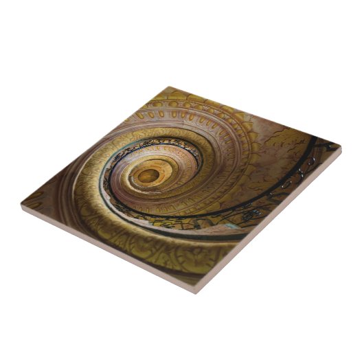 Spiraltreppenmuster Fliese (Seite)