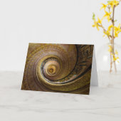 Spiraltreppenmuster Karte (Gelbe Blume)