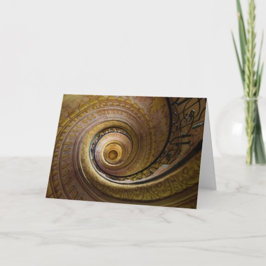 Spiraltreppenmuster Karte (Vorderseite)