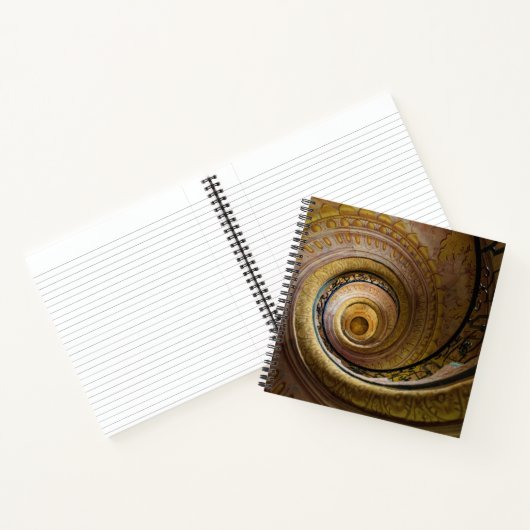 Spiraltreppenmuster Notizblock (Innenseite)