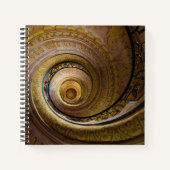 Spiraltreppenmuster Notizblock (Vorderseite)