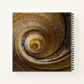 Spiraltreppenmuster Notizblock (Rückseite)
