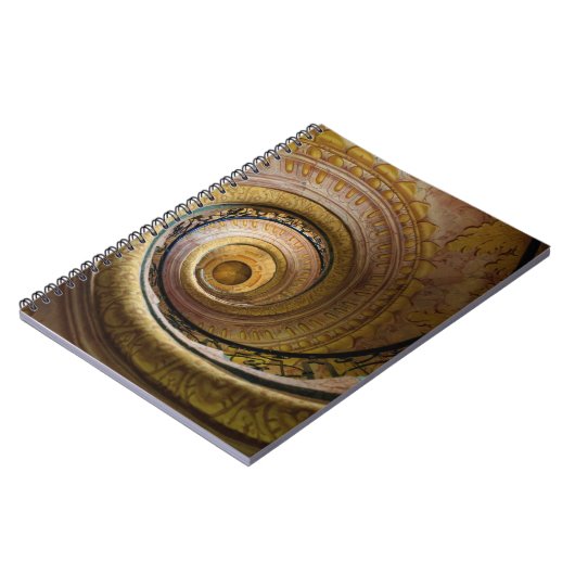 Spiraltreppenmuster Notizblock (Linke Seite)