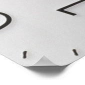 Spiraluosenaufkleber Poster (Ecke)