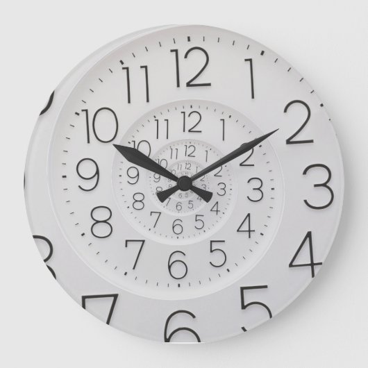 Spiraluosenuhr Große Wanduhr (Vorderseite)