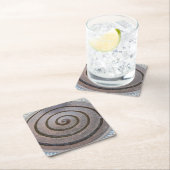 Spiralwasserbrunnen - Koln, Deutschland - Unterset Rechteckiger Pappuntersetzer (Vor Ort)