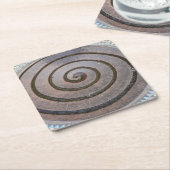 Spiralwasserbrunnen - Koln, Deutschland - Unterset Rechteckiger Pappuntersetzer (angewinkelt)