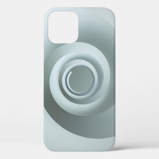 Spiralweiße und graue Abbildung Case-Mate iPhone Hülle (Rückseite)