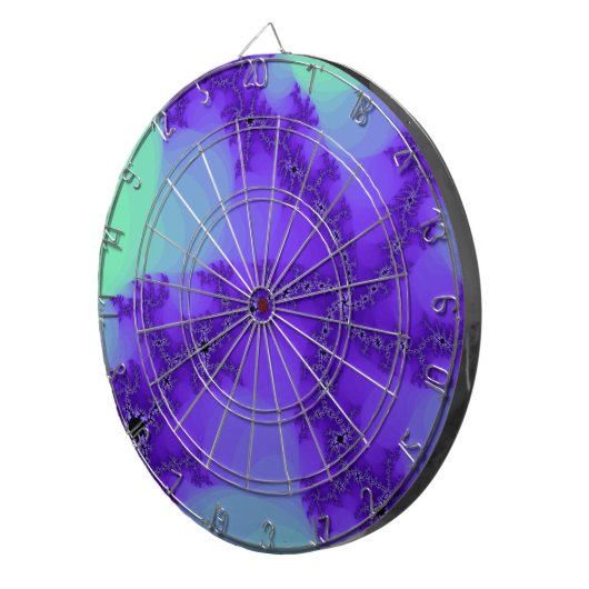 Spiralwellen Fraktal Dartboard Dartscheibe (Vorderseite rechts)