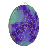 Spiralwellen Fraktal Dartboard Dartscheibe (Vorderseite Links)