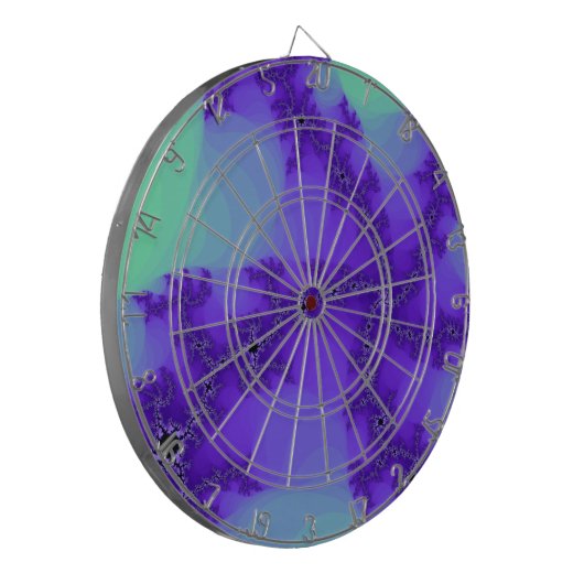 Spiralwellen Fraktal Dartboard Dartscheibe (Vorderseite Links)