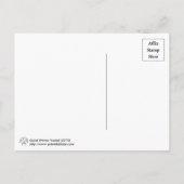 Spiralwellen Fraktal Postkarte (Rückseite)