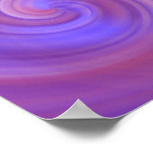 Spiralwirbel - Lila rosa Poster (Ecke)