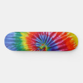 Spiralwirl in Krawatte - Regenbogen Skateboard (Horizontal)