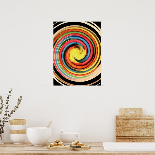 Spiralwirl Poster (Küche)