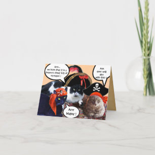 SPIRATKATZEN,ANTIQUE PIRATEN TREASKARTEN KARTE