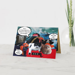 SPIRATKATZEN,ANTIQUE PIRATEN TREASKARTEN KARTE
