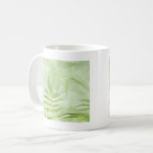 Spirea Blätter - Digitale Kunst Kaffeetasse (Vorderseite Links)
