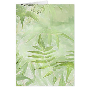 Spirea Blätter - Digitale Kunstkarte