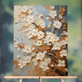 Spirea - Impasto Floral Acrylschild (Neutral)