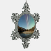 Spires Aurora Schneeflocken Zinn-Ornament (Links)