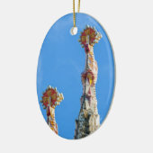 Spires de la Sagrada Familia in Barcelona, Spanien Keramik Ornament (Links)
