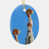 Spires de la Sagrada Familia in Barcelona, Spanien Keramik Ornament (Hinten)
