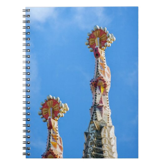 Spires de la Sagrada Familia in Barcelona, Spanien Notizblock (Vorderseite)