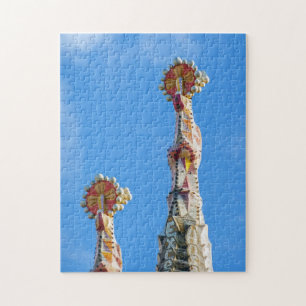 Spires de la Sagrada Familia in Barcelona, Spanien Puzzle