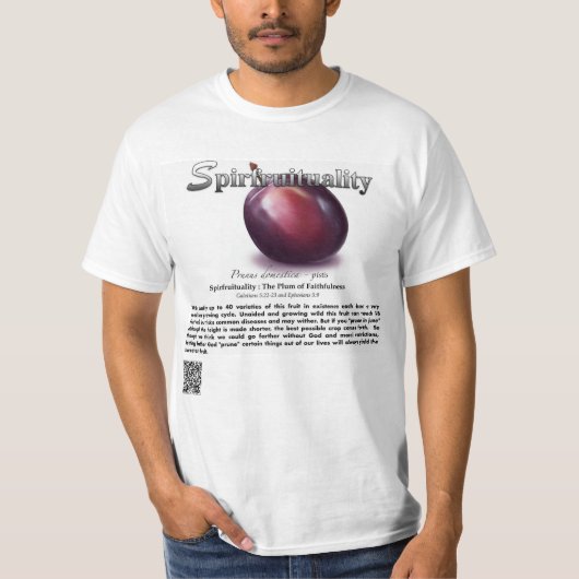 Spirfruituality : The Plum of Faithfulness T-Shirt (Vorderseite)