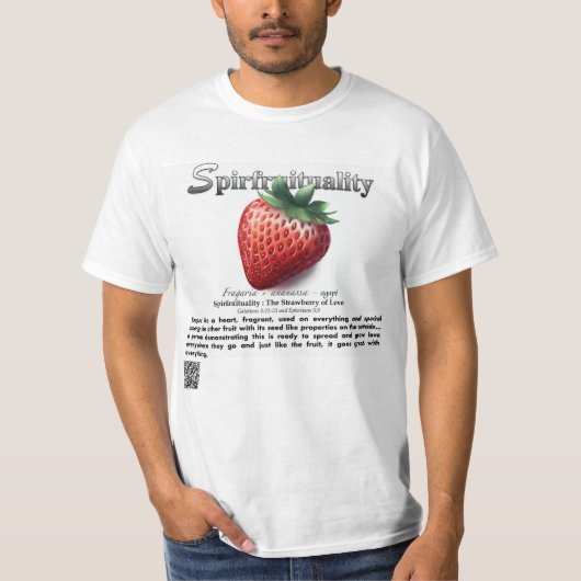 Spirfruituality : The Strawberry of Love T-Shirt (Vorderseite)