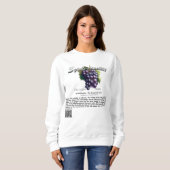 Spirfruituality : The Temperate Grape T-Shirt Sweatshirt (Vorne ganz)