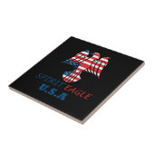 Spirit Adler USA Flagge Fliese (Seite)