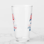 Spirit Adler USA Flagge Glas (Links)