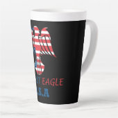 Spirit Adler USA Flagge Milchtasse (Rechte Ecke)