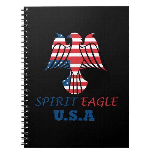 Spirit Adler USA Flagge Notizblock (Vorderseite)