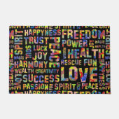 Spirit Affirmations of life - Blume Power Fußmatte (Vorderseite)