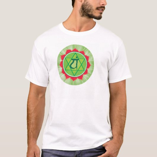 Spirit Anahata Chakra Men's Basic T - Shirt, White T-Shirt (Vorderseite)