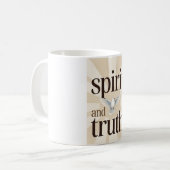 Spirit and Truth Christian Coffee Mug Kaffeetasse (Vorderseite Links)