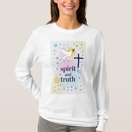 Spirit and Truth Christian Women's Long Sleeve Tee (Vorderseite)