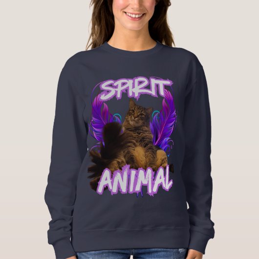 Spirit Animal, anpassbar Sweatshirt (Vorderseite)