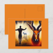 Spirit Animal Antelope 3 Postkarte (Vorne/Hinten)