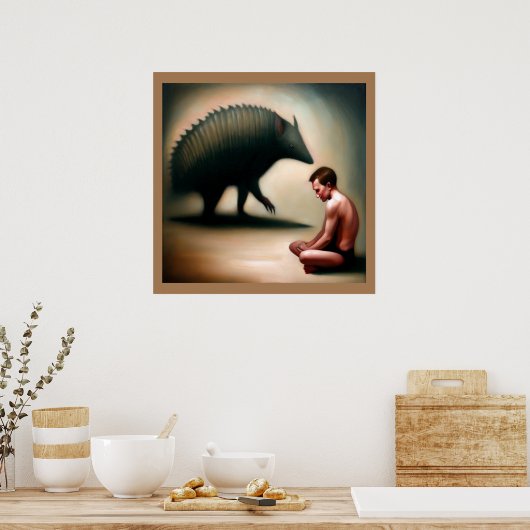 Spirit Animal Armadillo 1 Poster (Küche)