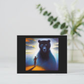 Spirit Animal Bear 2 Postkarte (Stehend Vorderseite)