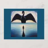 Spirit Animal Black Swan 1 Postkarte (Vorderseite)