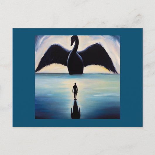 Spirit Animal Black Swan 1 Postkarte (Vorderseite)