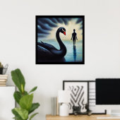 Spirit Animal Black Swan 2 Poster (Heimbüro)